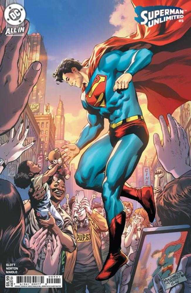 SUPERMAN UNLIMITED #9 COVER D CARLO PAGULAYAN & JASON PAZ CARD STOCK VARIANT