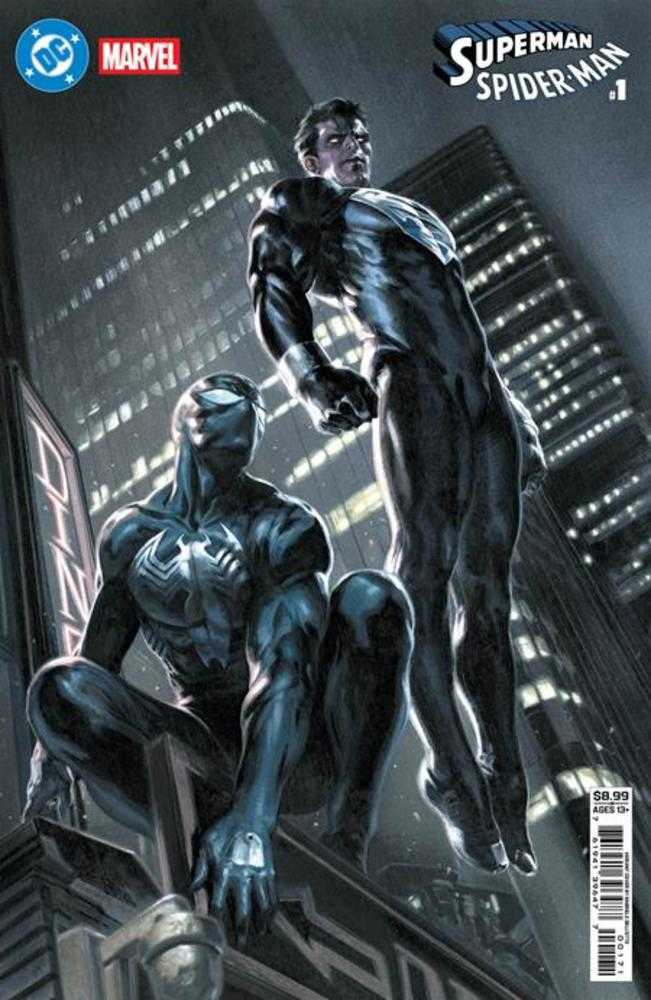 DC/MARVEL: SUPERMAN/SPIDER-MAN #1 (ONE SHOT) COVER G GABRIELE DELL OTTO SUPERMAN BLACK & SPIDER-MAN BLACK CARD STOCK VARIANT