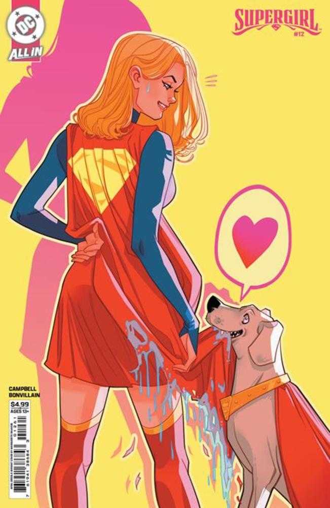 SUPERGIRL #12 COVER F MARGUERITE SAUVAGE APRIL DROOLS CARD STOCK VARIANT (THE REIGN OF THE SUPERBOYS)