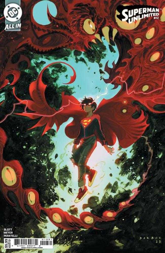 SUPERMAN UNLIMITED #12 COVER C KAREN S DARBOE CARD STOCK VARIANT (THE REIGN OF THE SUPERBOYS)