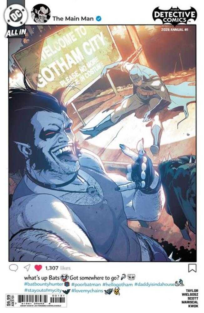 DETECTIVE COMICS 2026 ANNUAL #1 (ONE SHOT) COVER C JAVIER FERNANDEZ CARD STOCK VARIANT