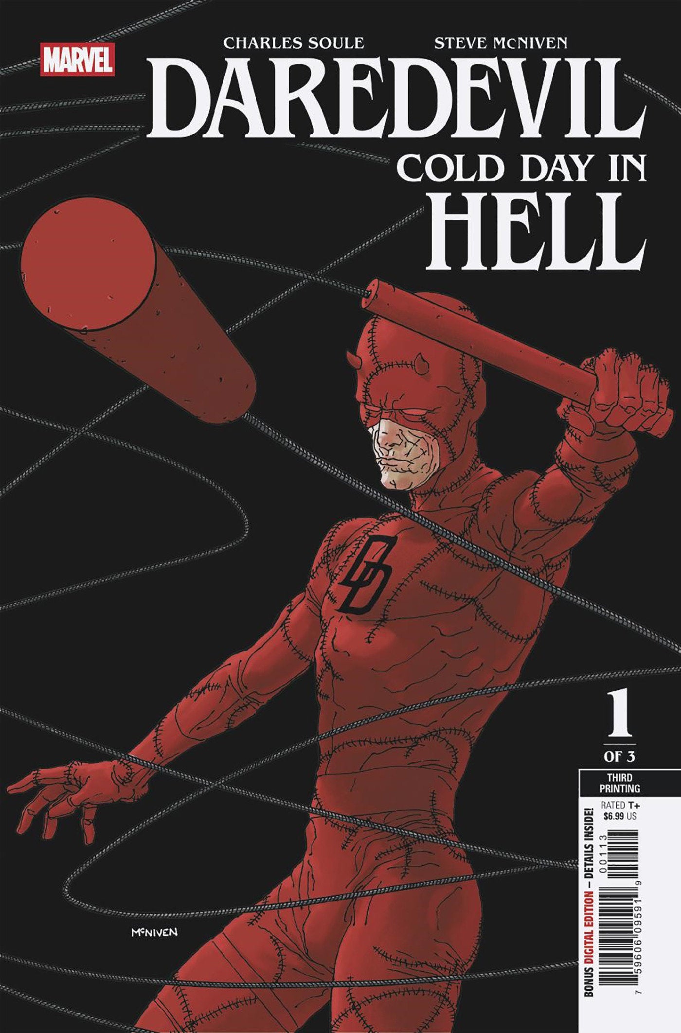 DAREDEVIL: COLD DAY IN HELL #1 STEVE MCNIVEN 3rd PRINTING VARIANT