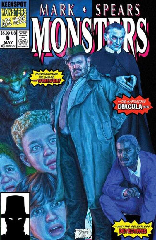 MARK SPEARS MONSTERS #5 COVER D BAGGED W/TRADING CARD NEW MUTANTS #98 HOMAGE VARIANT