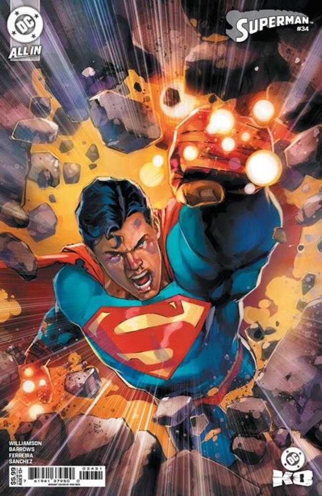 SUPERMAN #34 COVER C ROD REIS CARD STOCK VARIANT (DC K.O.)
