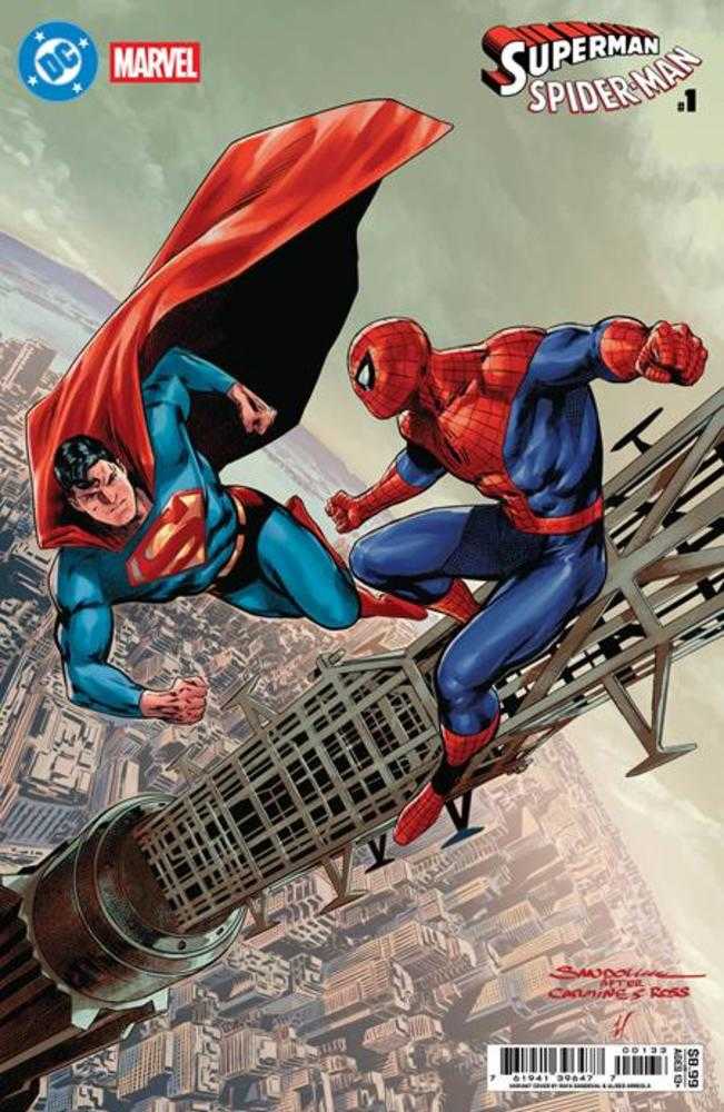 DC/MARVEL: SUPERMAN/SPIDER-MAN #1 (ONE SHOT) COVER S RAFA SANDOVAL CARD STOCK VARIANT