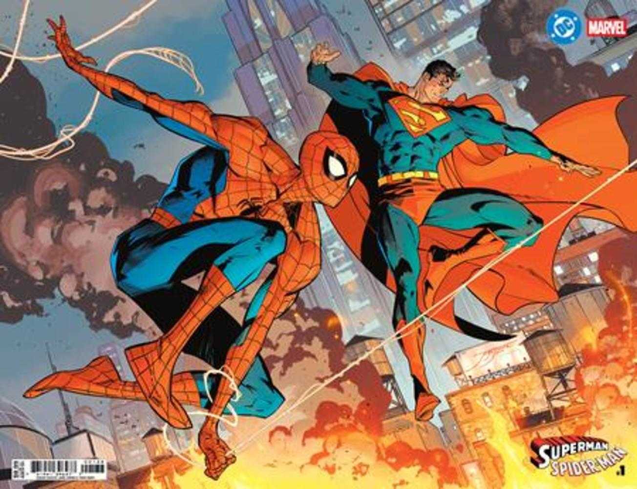 DC/MARVEL: SUPERMAN/SPIDER-MAN #1 (ONE SHOT) COVER X JORGE JIMENEZ WRAPAROUND CARD STOCK VARIANT