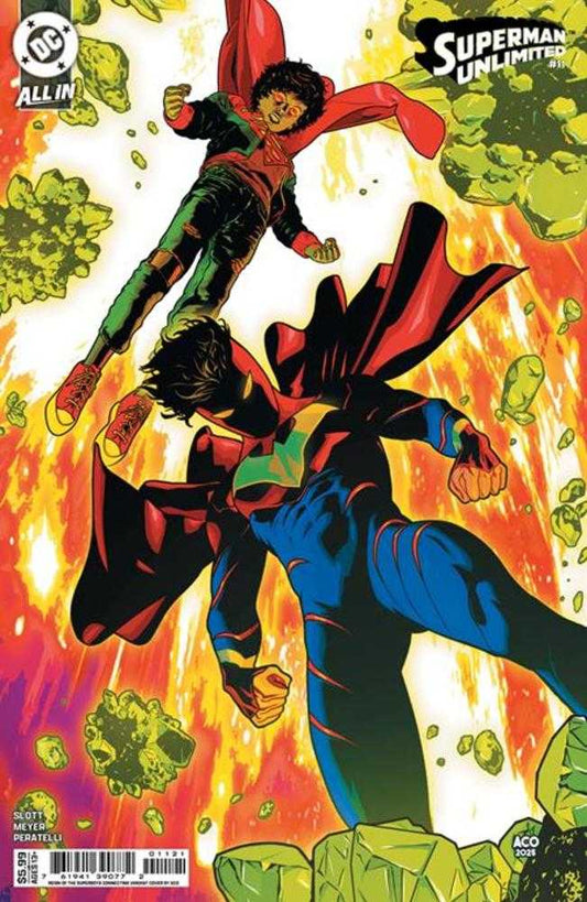SUPERMAN UNLIMITED #11 COVER G ACO REIGN OF THE SUPERBOYS CONNECTING CARD STOCK VARIANT