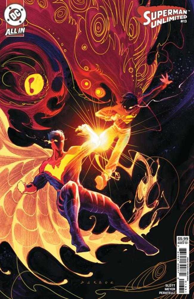 SUPERMAN UNLIMITED #13 COVER C KAREN S DARBOE CARD STOCK VARIANT (THE REIGN OF THE SUPERBOYS)