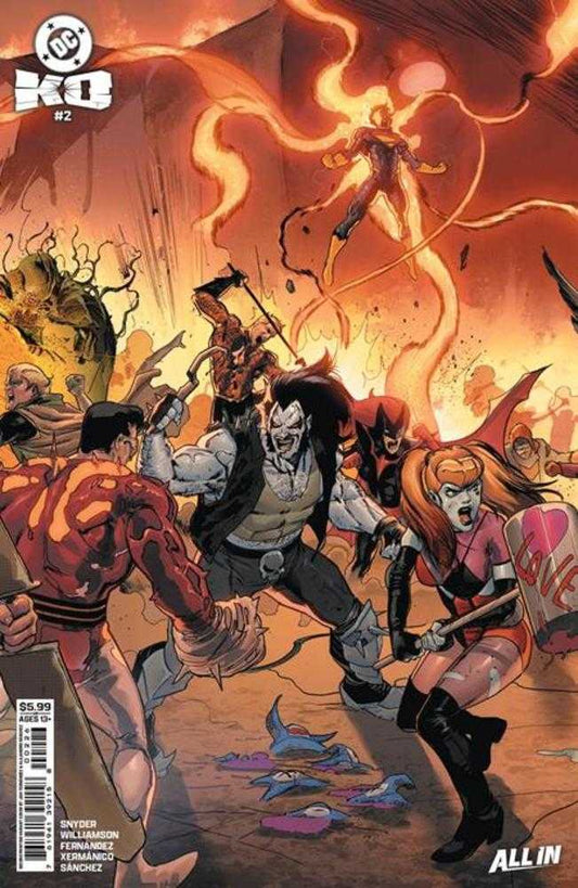 DC K.O. #2 (OF 5) 2ND PRINT COVER B JAVI FERNANDEZ CONNECTING CARD STOCK VARIANT