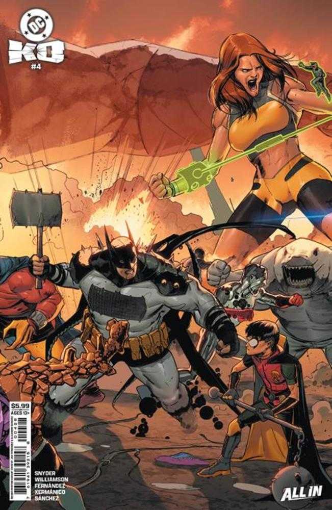 DC K.O. #4 (OF 5) 2ND PRINT COVER B JAVIER FERNANDEZ CONNECTING CARD STOCK VARIANT