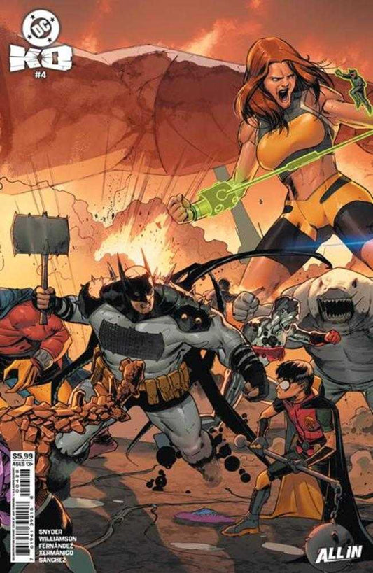 DC K.O. #4 (OF 5) 2ND PRINT COVER B JAVIER FERNANDEZ CONNECTING CARD STOCK VARIANT