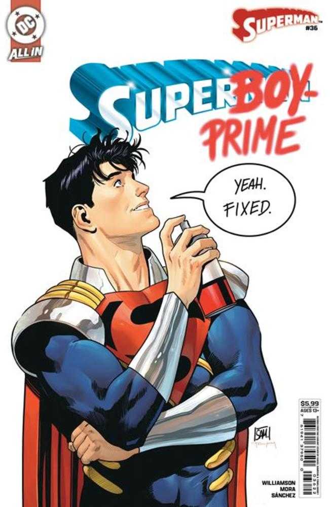 SUPERMAN #36 2ND PRINT COVER B DANIEL SAMPERE CARD STOCK VARIANT