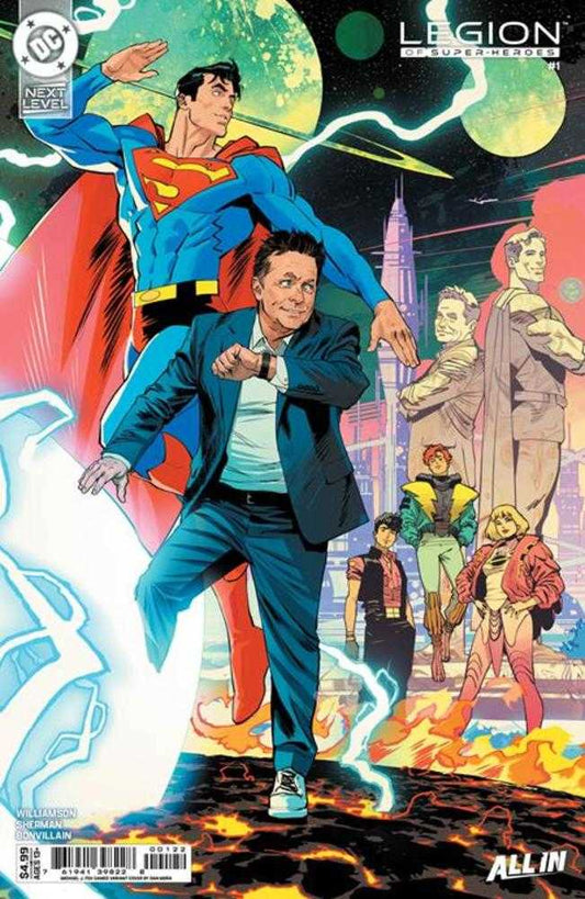 Legion Of Super-Heroes #1 Cover H Dan Mora Michael J Fox Cameo Card Stock Variant