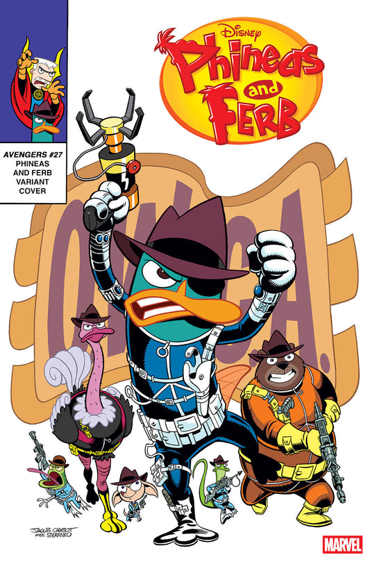 AVENGERS #27 JACOB CHABOT PHINEAS AND FERB VARIANT